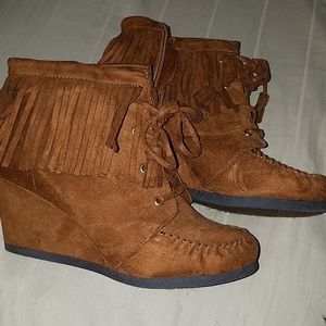 Fringed Ankle Booties